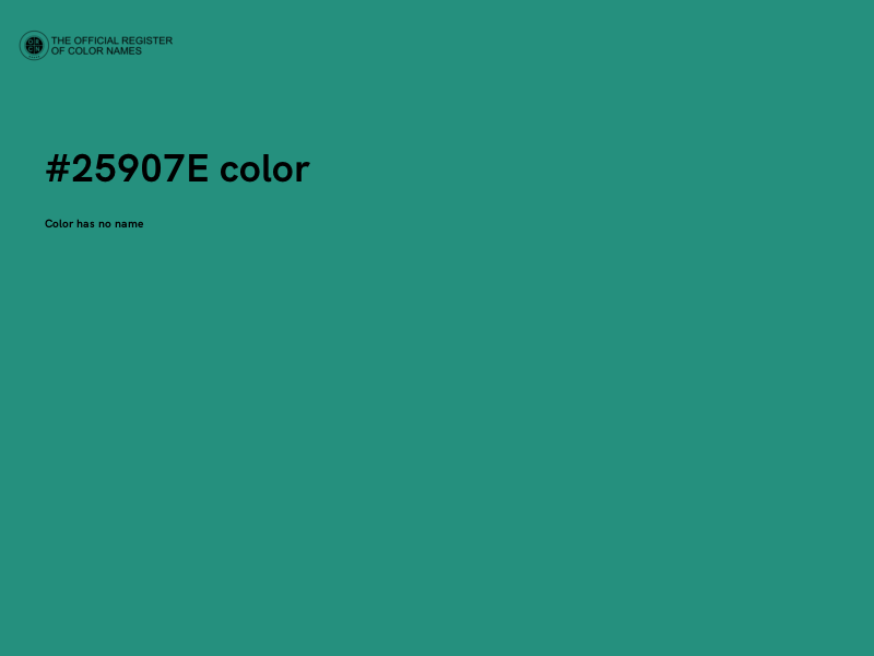 #25907E color image