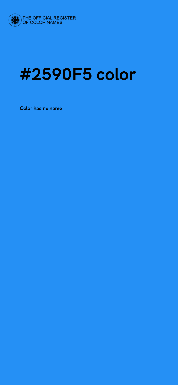 #2590F5 color image