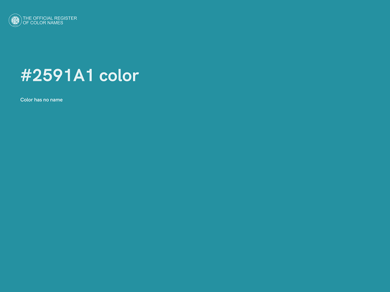 #2591A1 color image