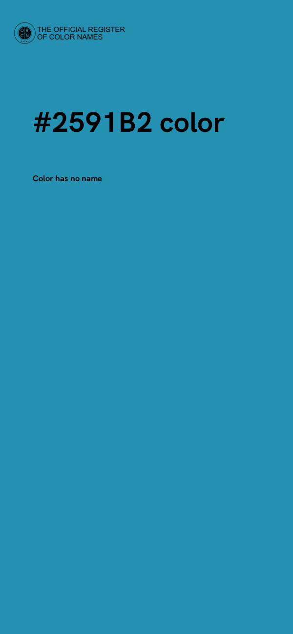 #2591B2 color image