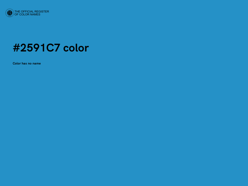 #2591C7 color image