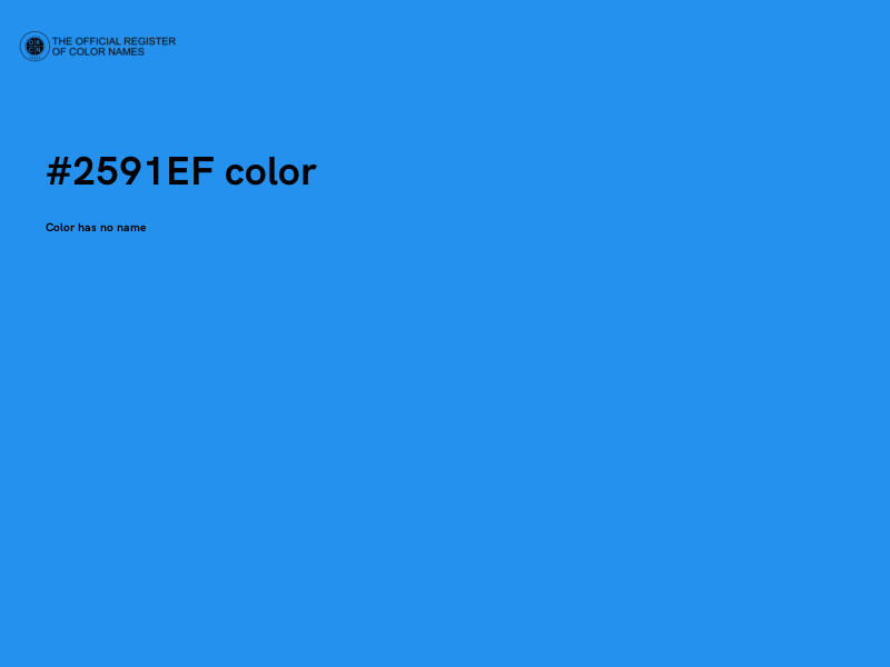 #2591EF color image