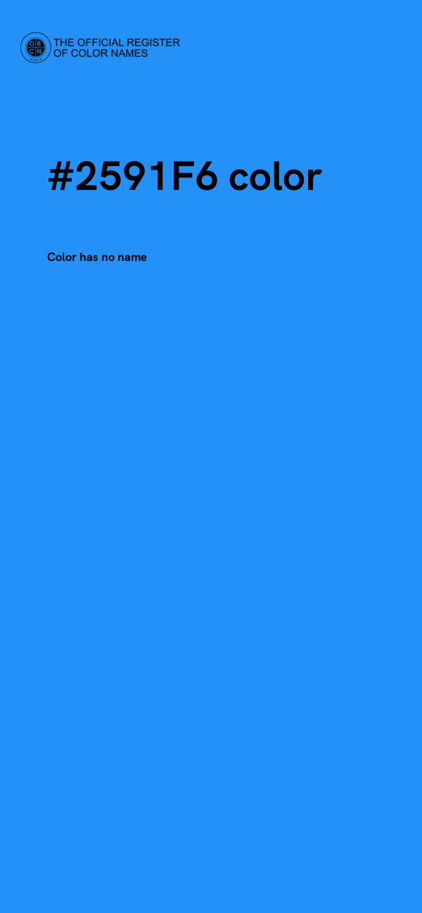#2591F6 color image