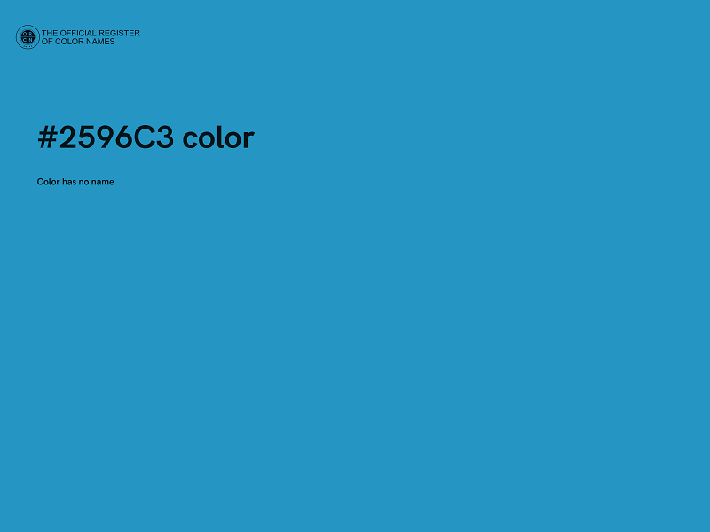 #2596C3 color image