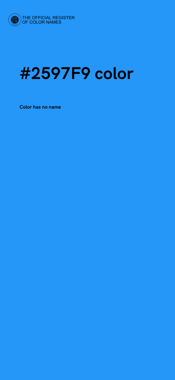#2597F9 color image