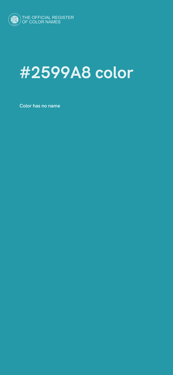 #2599A8 color image