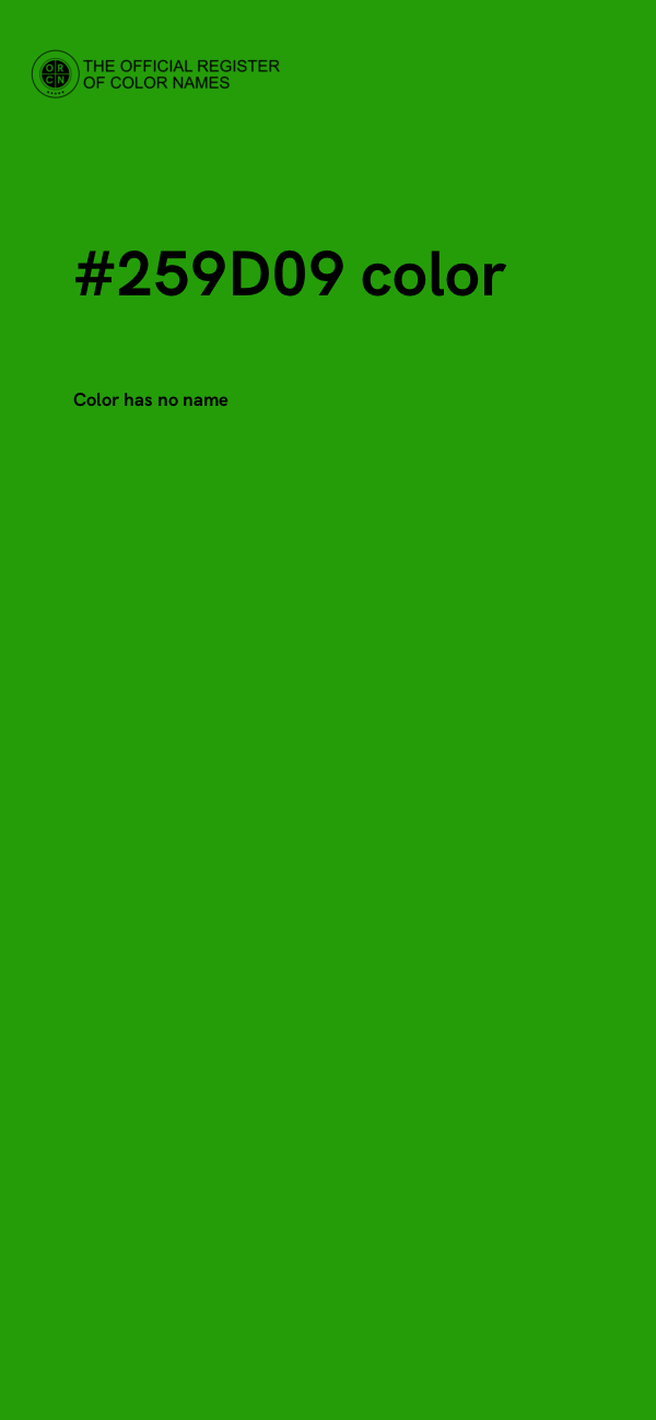 #259D09 color image