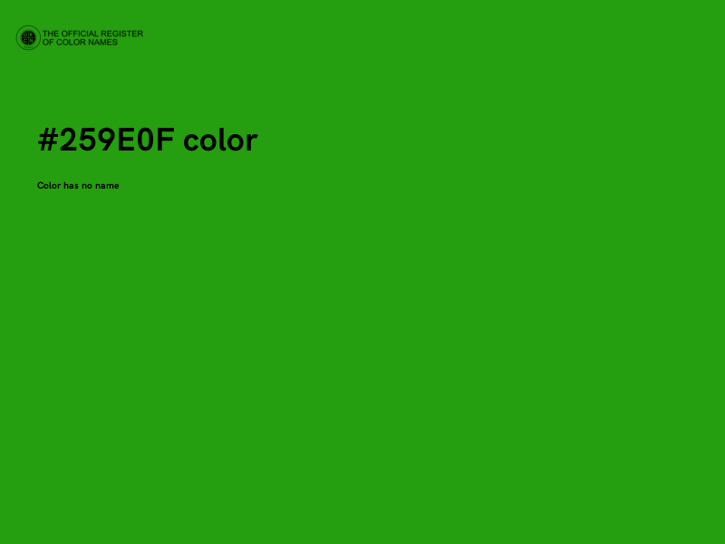 #259E0F color image