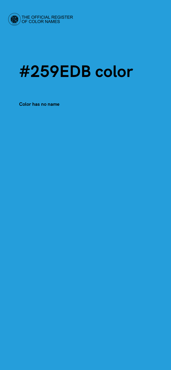 #259EDB color image