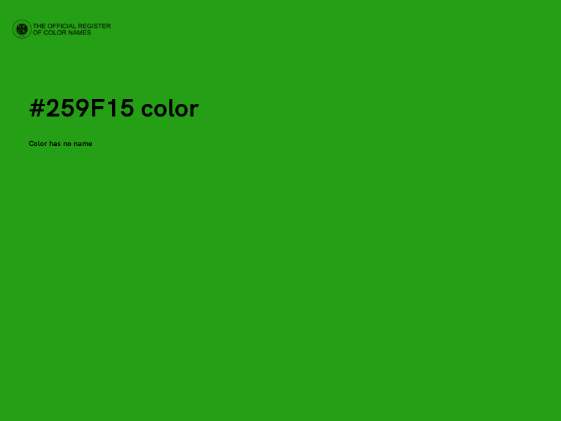 #259F15 color image