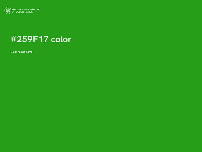 #259F17 color image