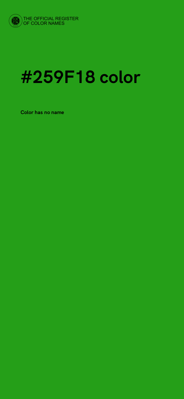 #259F18 color image