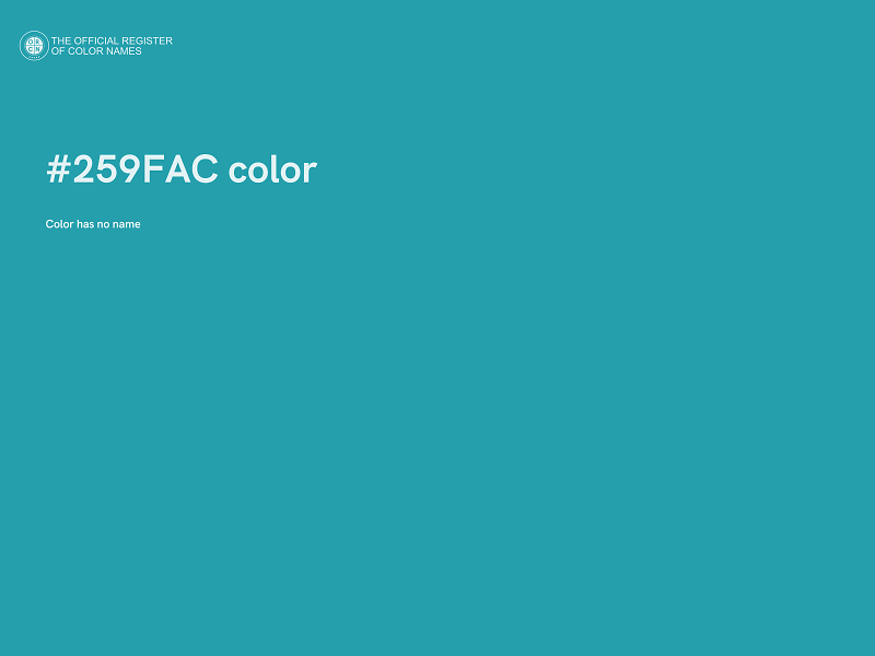 #259FAC color image