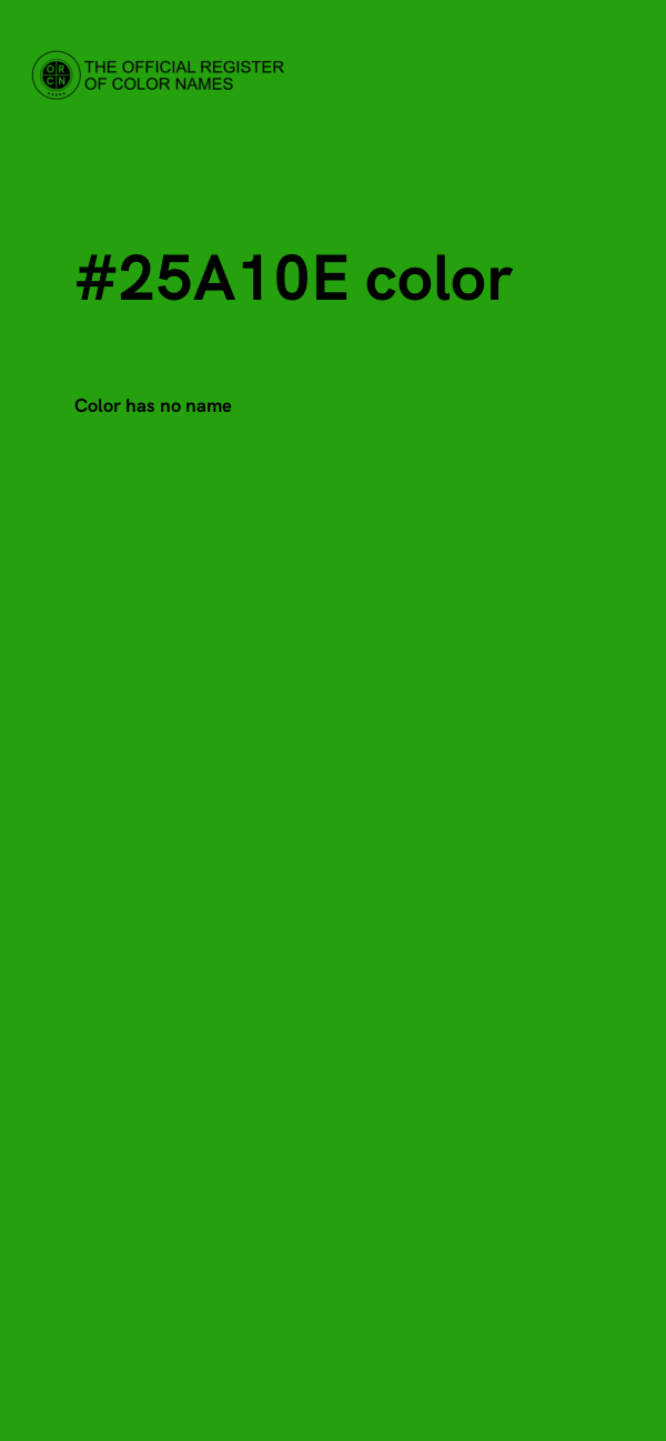 #25A10E color image