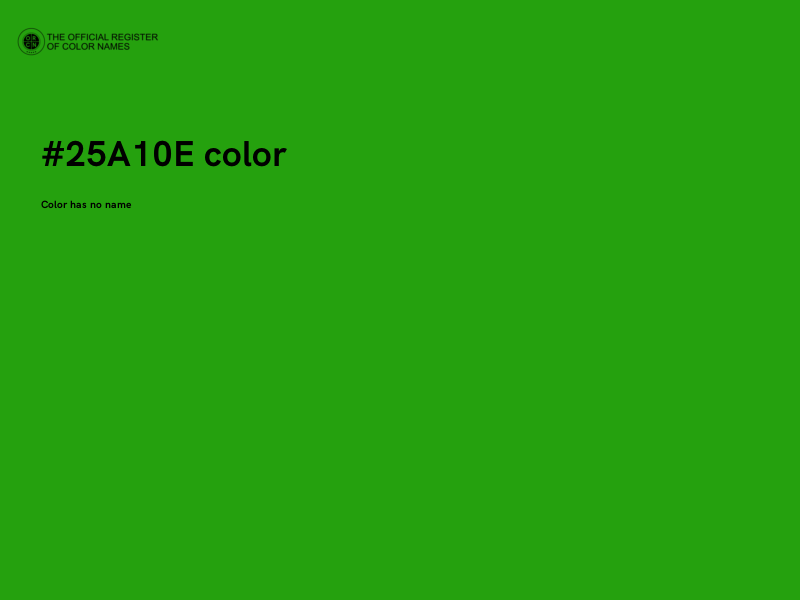 #25A10E color image