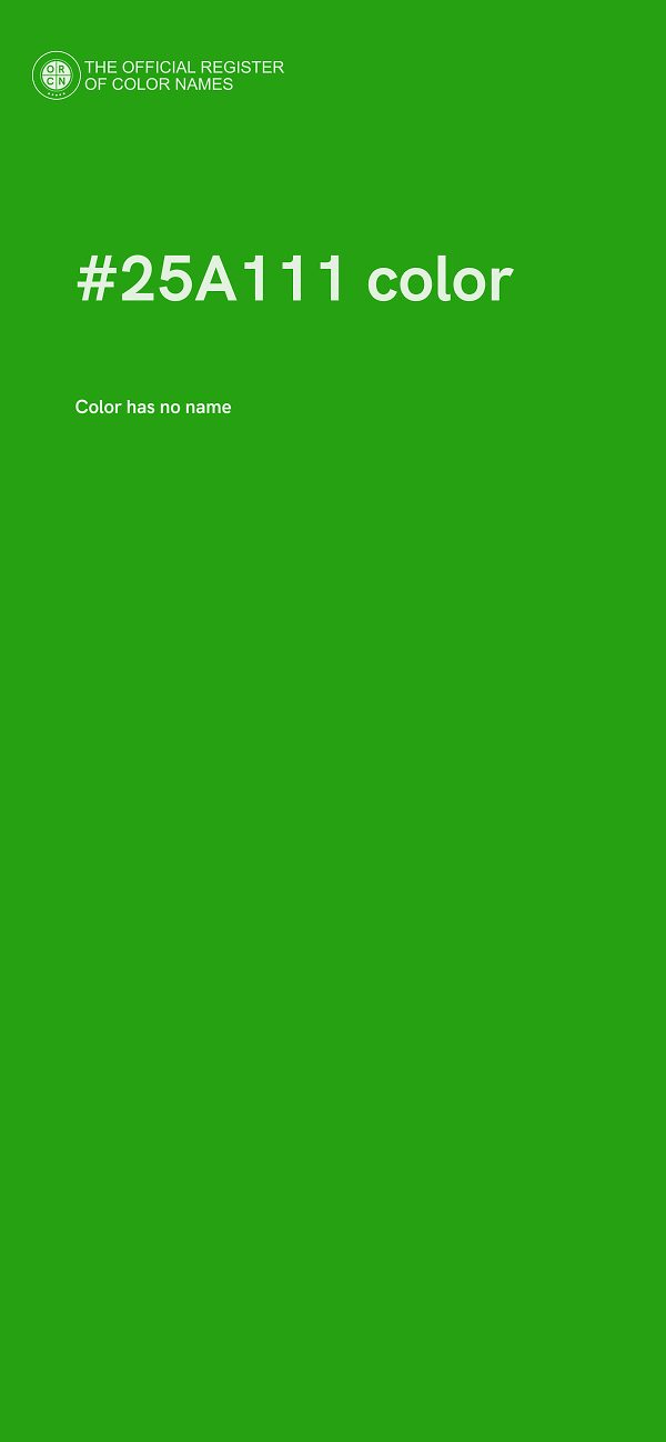 #25A111 color image
