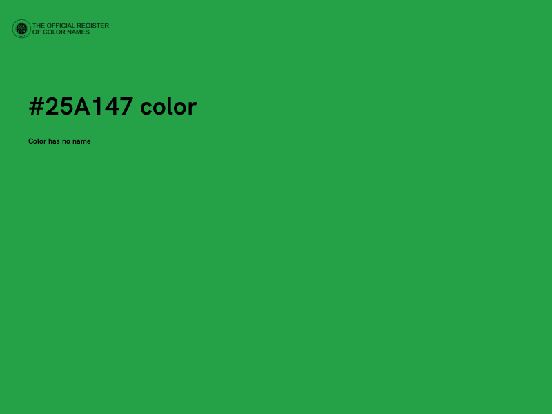 #25A147 color image