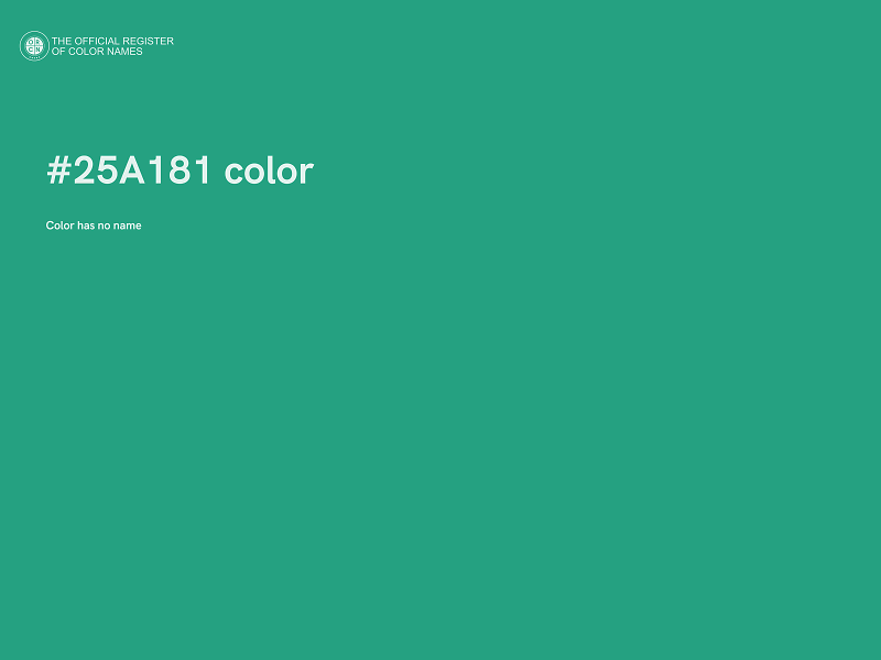 #25A181 color image