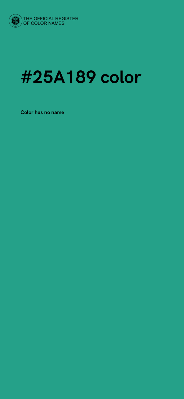 #25A189 color image