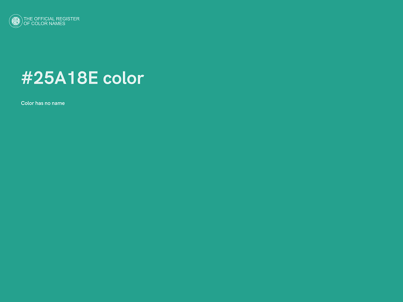 #25A18E color image