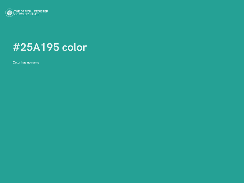 #25A195 color image