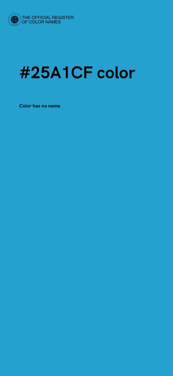 #25A1CF color image