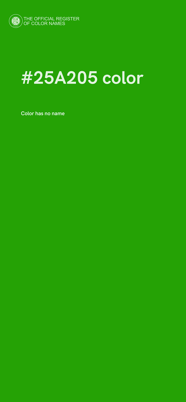 #25A205 color image