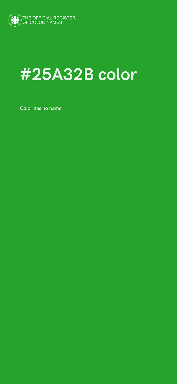 #25A32B color image