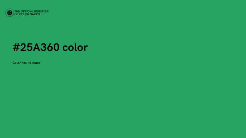#25A360 color image