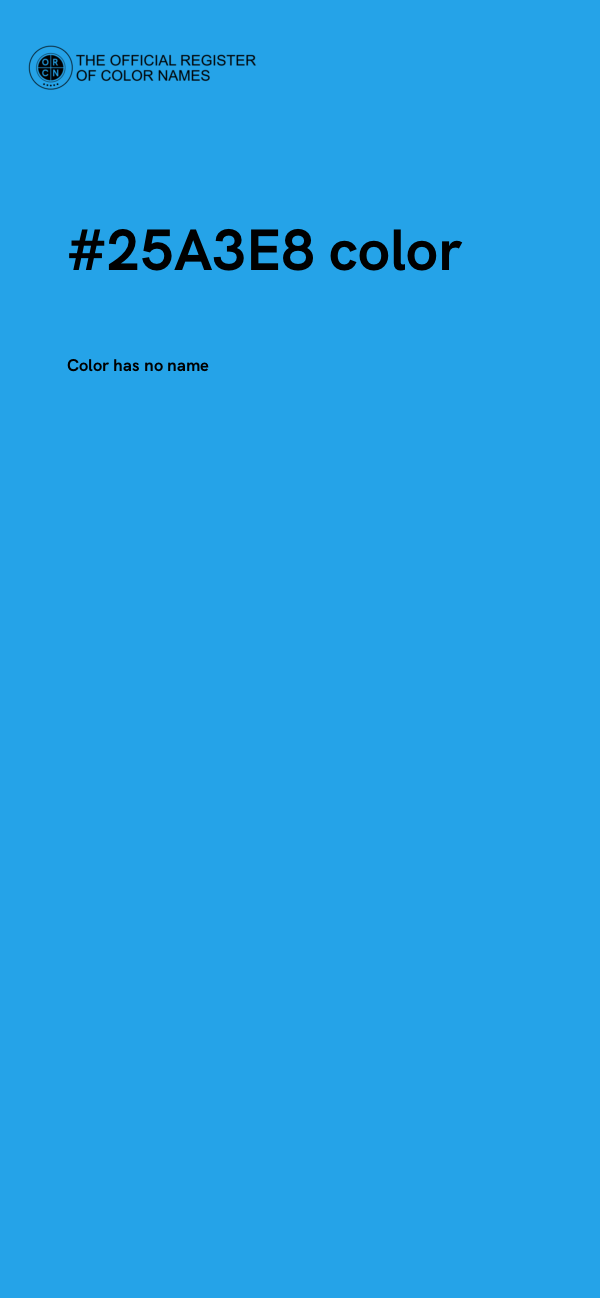 #25A3E8 color image