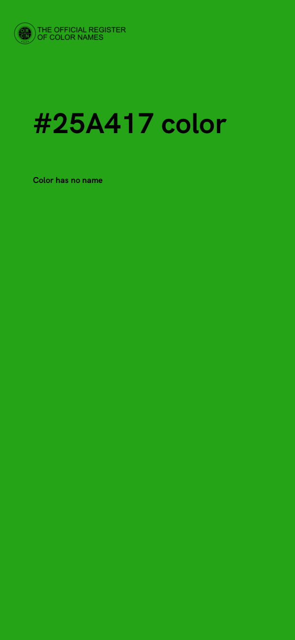 #25A417 color image