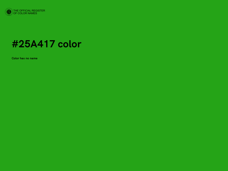 #25A417 color image