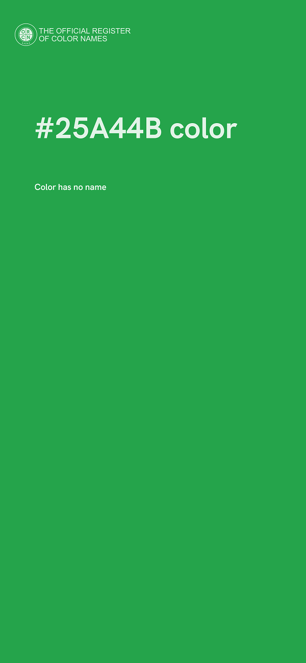 #25A44B color image