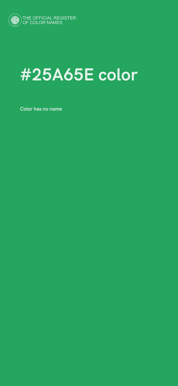 #25A65E color image