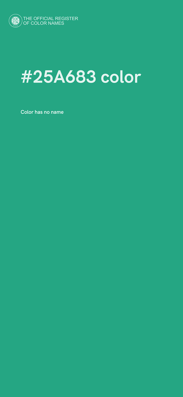 #25A683 color image