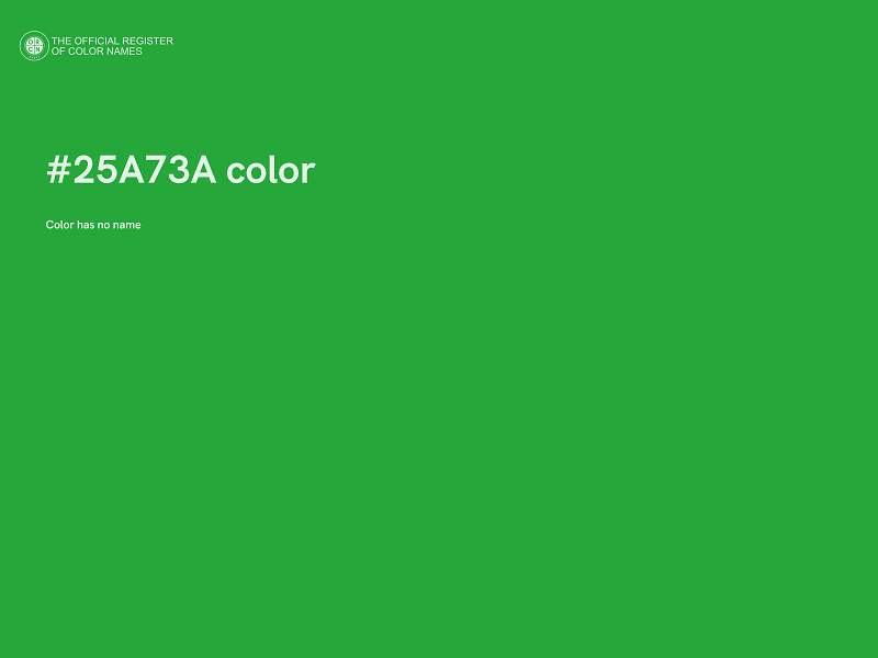 #25A73A color image