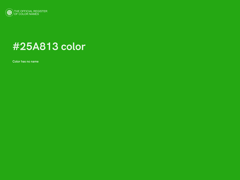 #25A813 color image