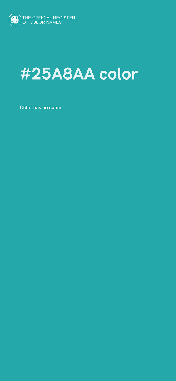 #25A8AA color image