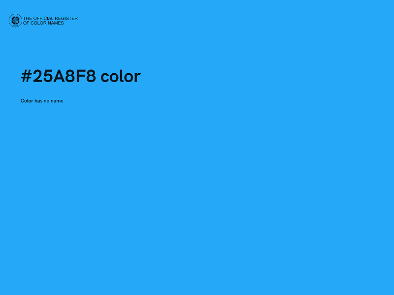 #25A8F8 color image