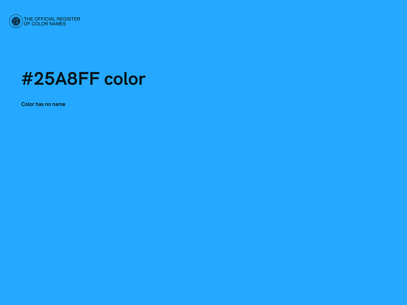 #25A8FF color image