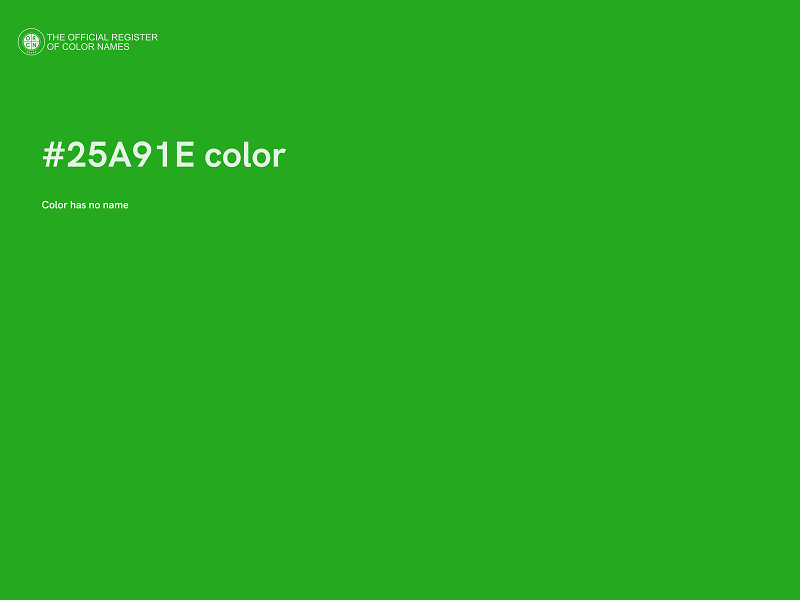 #25A91E color image