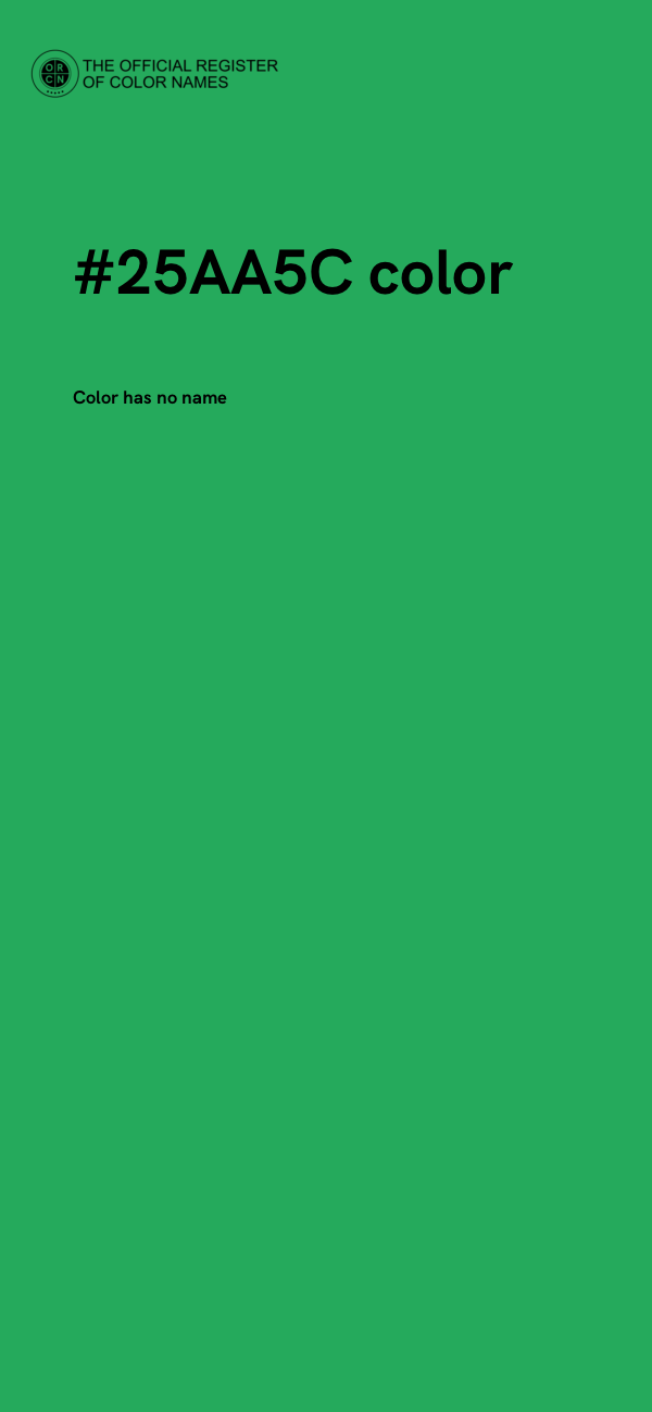 #25AA5C color image