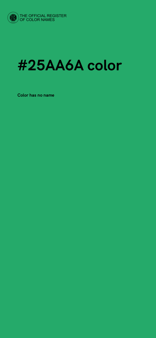 #25AA6A color image