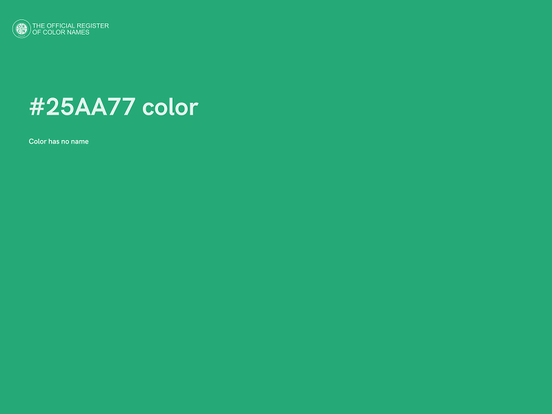 #25AA77 color image