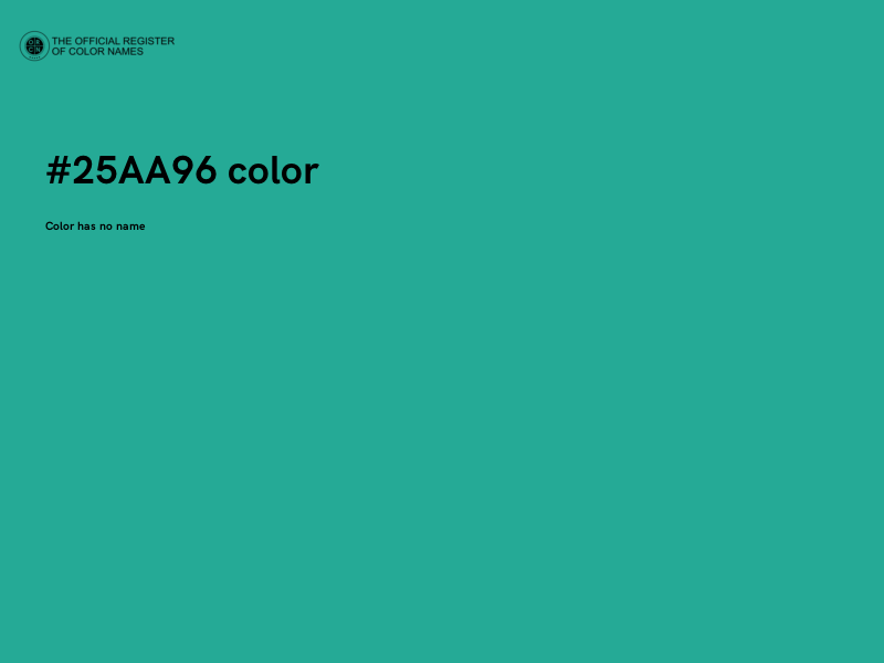 #25AA96 color image