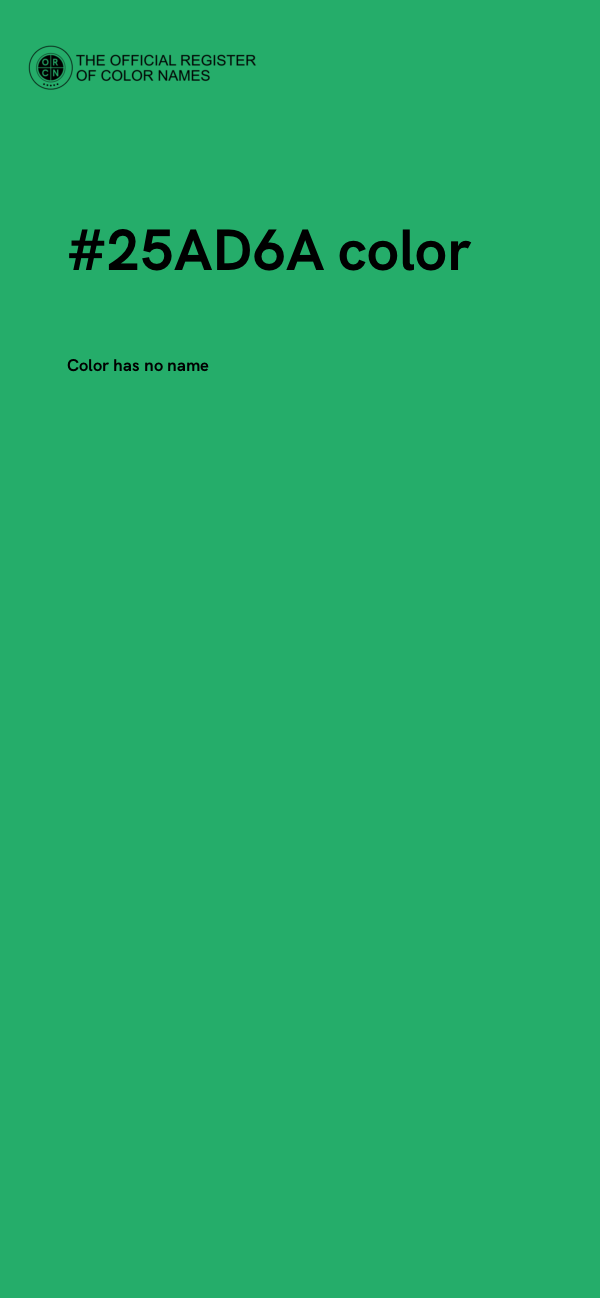 #25AD6A color image