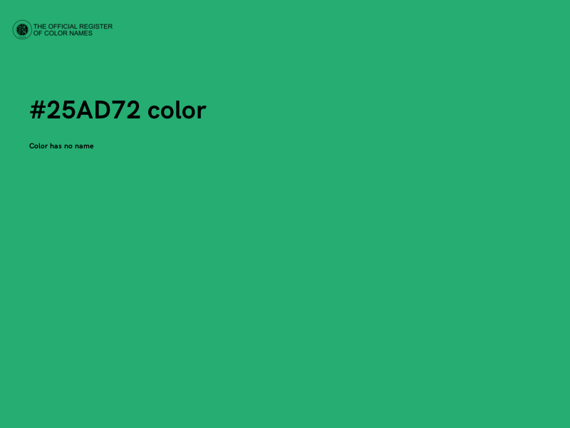 #25AD72 color image