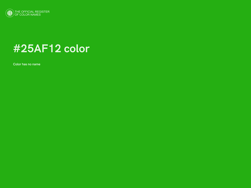 #25AF12 color image