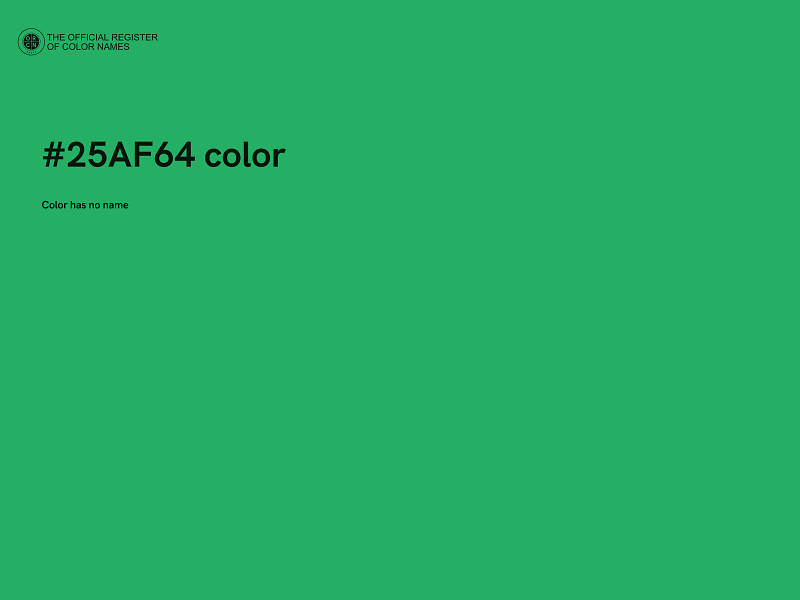 #25AF64 color image