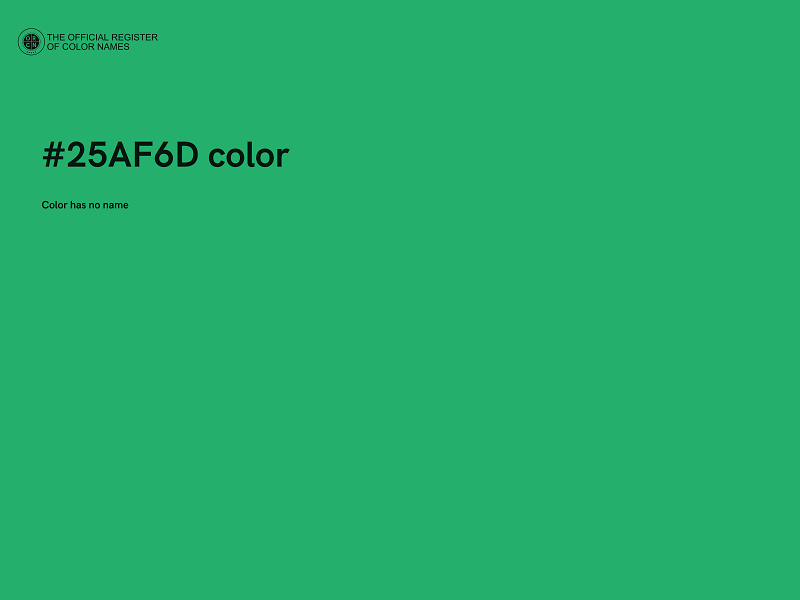 #25AF6D color image